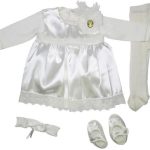 ENSEMBLE BAPTEME FILLE 5PIECES ROBE