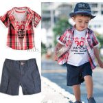 ENSEMBLE 3 PIECES CHEMISE CARREAU