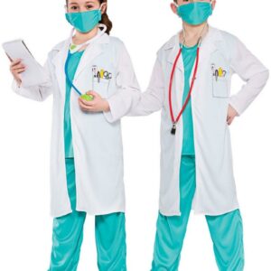 DEGUISEMENT MARDI GRAS MEDECIN 3PCS