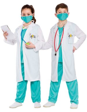 DEGUISEMENT MARDI GRAS MEDECIN 3PCS