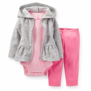 ENSEMBLE FILLE 3PIECES CARTERS CARDIGAN