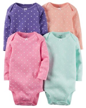 BODY CARTERS MANCHES LONGUES LOT DE 4