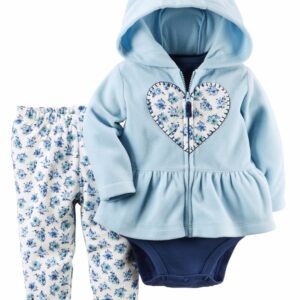 ENSEMBLE 3PIECES FILLE CARTERS CARDIGAN