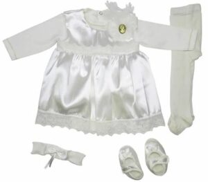 ENSEMBLE BAPTEME FILLE 5PIECES ROBE