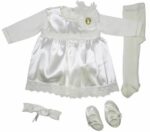 ENSEMBLE BAPTEME FILLE 5PIECES ROBE