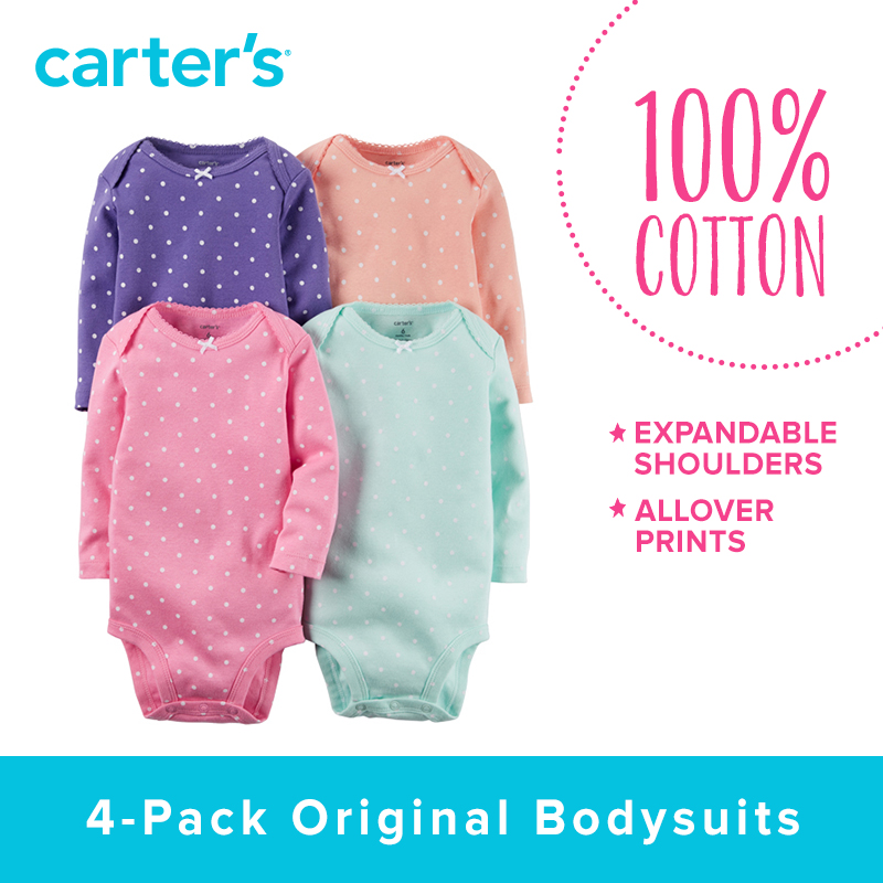 BODY CARTERS MANCHES LONGUES LOT DE 4 – Image 2
