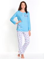 PYJAMA MATERNITE BLEU MOTIF