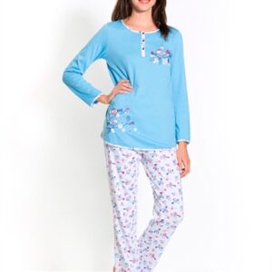 PYJAMA MATERNITE BLEU MOTIF