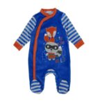 GRENOUILLERE VELOUR BLEU LUVENA