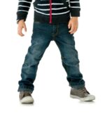 PANTALON JEAN GARCON BLEU FONCE