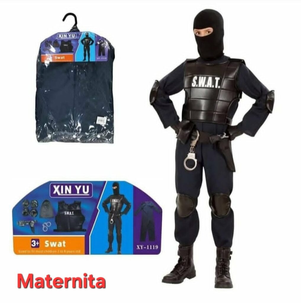 Déguisement SWAT – Tenue Complète d’Agent d’Intervention (Enfant / Adolescent)