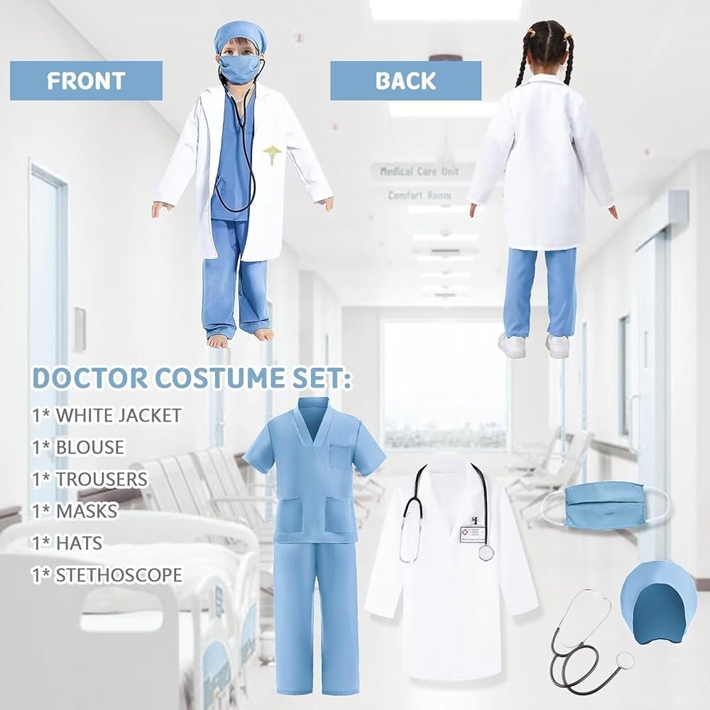 Ensemble Costume Docteur Enfant – Médecin / Chirurgien – Image 5