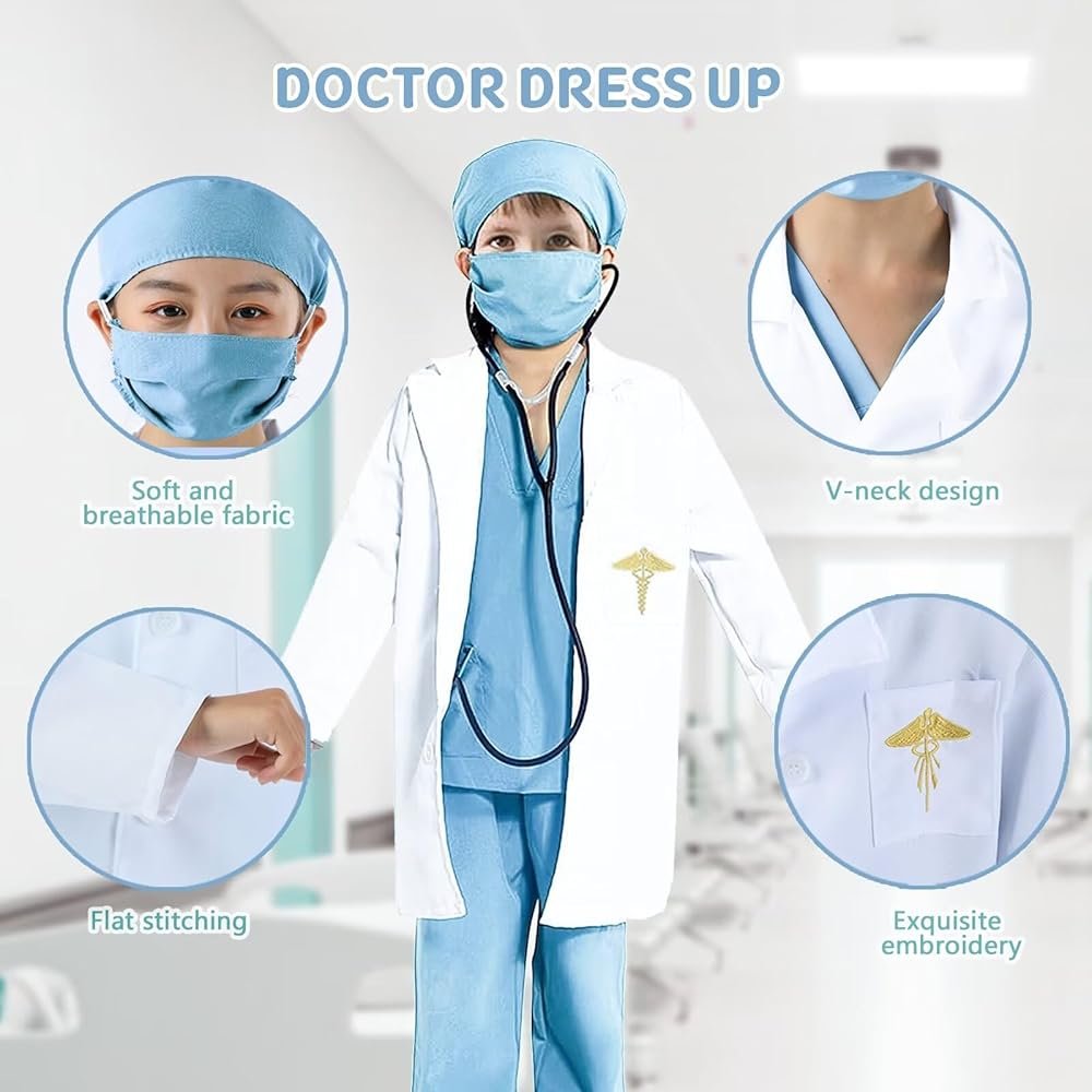 Ensemble Costume Docteur Enfant – Médecin / Chirurgien – Image 3