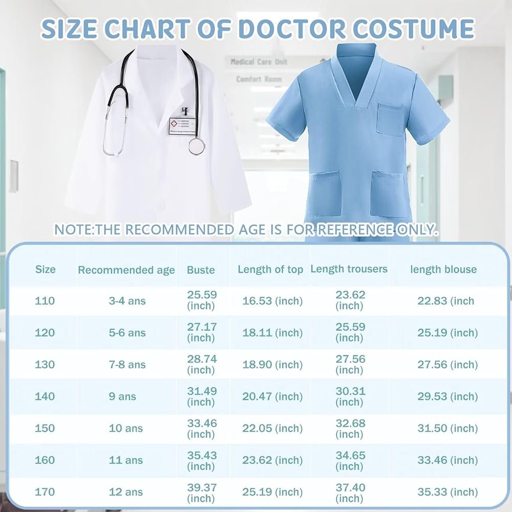 Ensemble Costume Docteur Enfant – Médecin / Chirurgien – Image 4