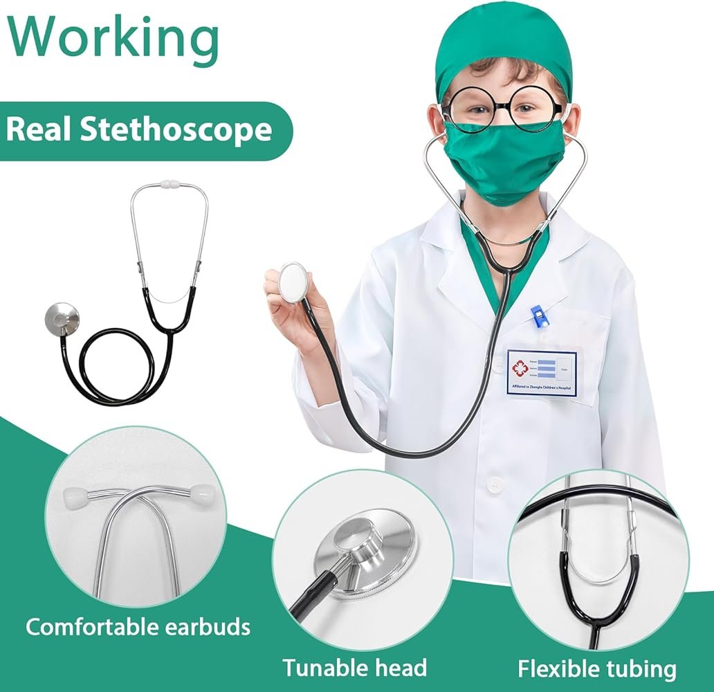 Déguisement Médecin Enfant – Costume Docteur Complet avec Accessoires – Image 2