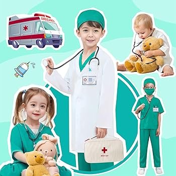 Déguisement Médecin Enfant – Costume Docteur Complet avec Accessoires – Image 3