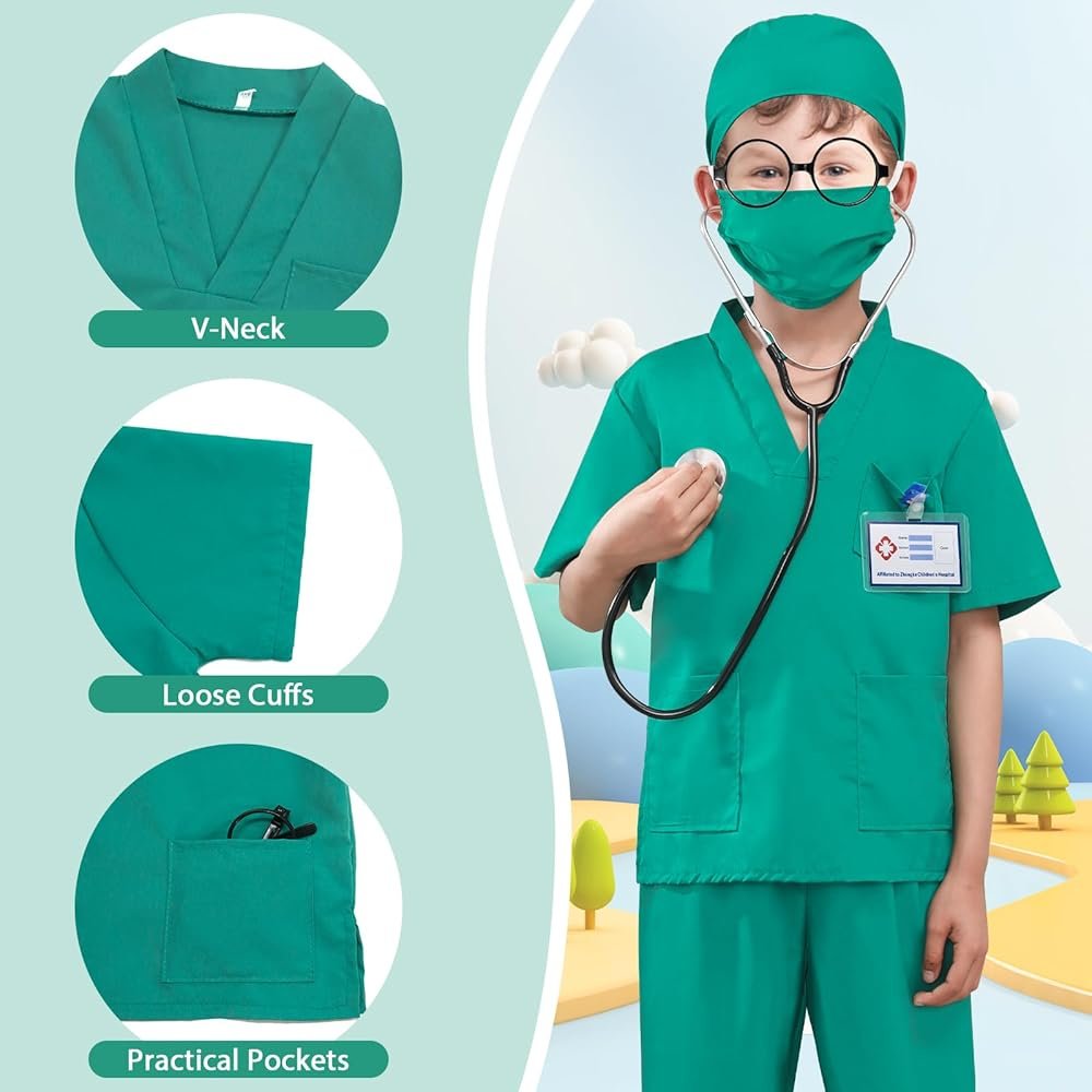 Déguisement Médecin Enfant – Costume Docteur Complet avec Accessoires – Image 9