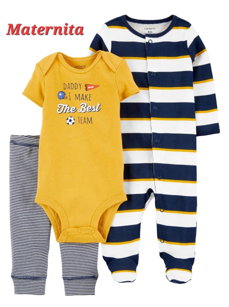 ENSEMBLE BEBE 3PCS CARTERS 0M AU 24M – Image 2