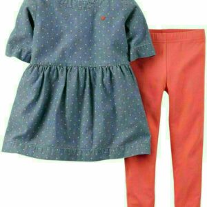 ENSEMBLE LEGGINGS FILLE ORANGE