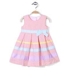 ROBE FILLE LIN RAYE