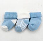 CHAUSSETTE BEBE LOT DE 3 EN COTON