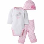 ENSEMBLE 3PIECES BEBE ROSE