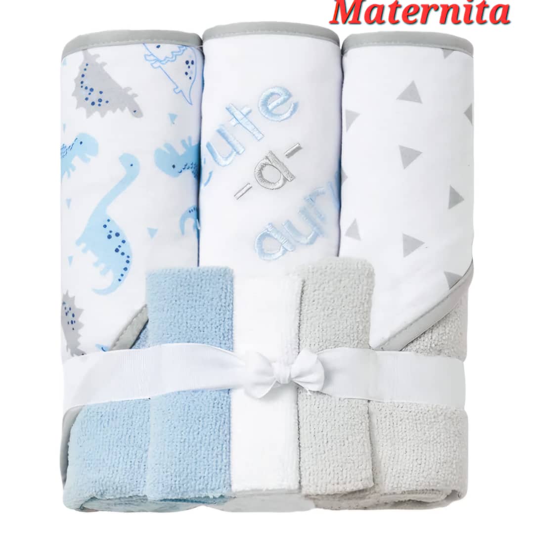 SORTIE DE BAIN PACK DE 3 ET 3 MOUCHOIRS – Image 5