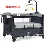 LIT PARAPLUIE PLIABLE ET PORTABLE AVEC TABLE A LANGER