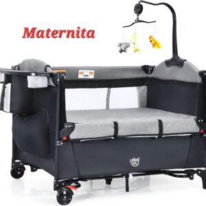 LIT PARAPLUIE PLIABLE ET PORTABLE AVEC TABLE A LANGER