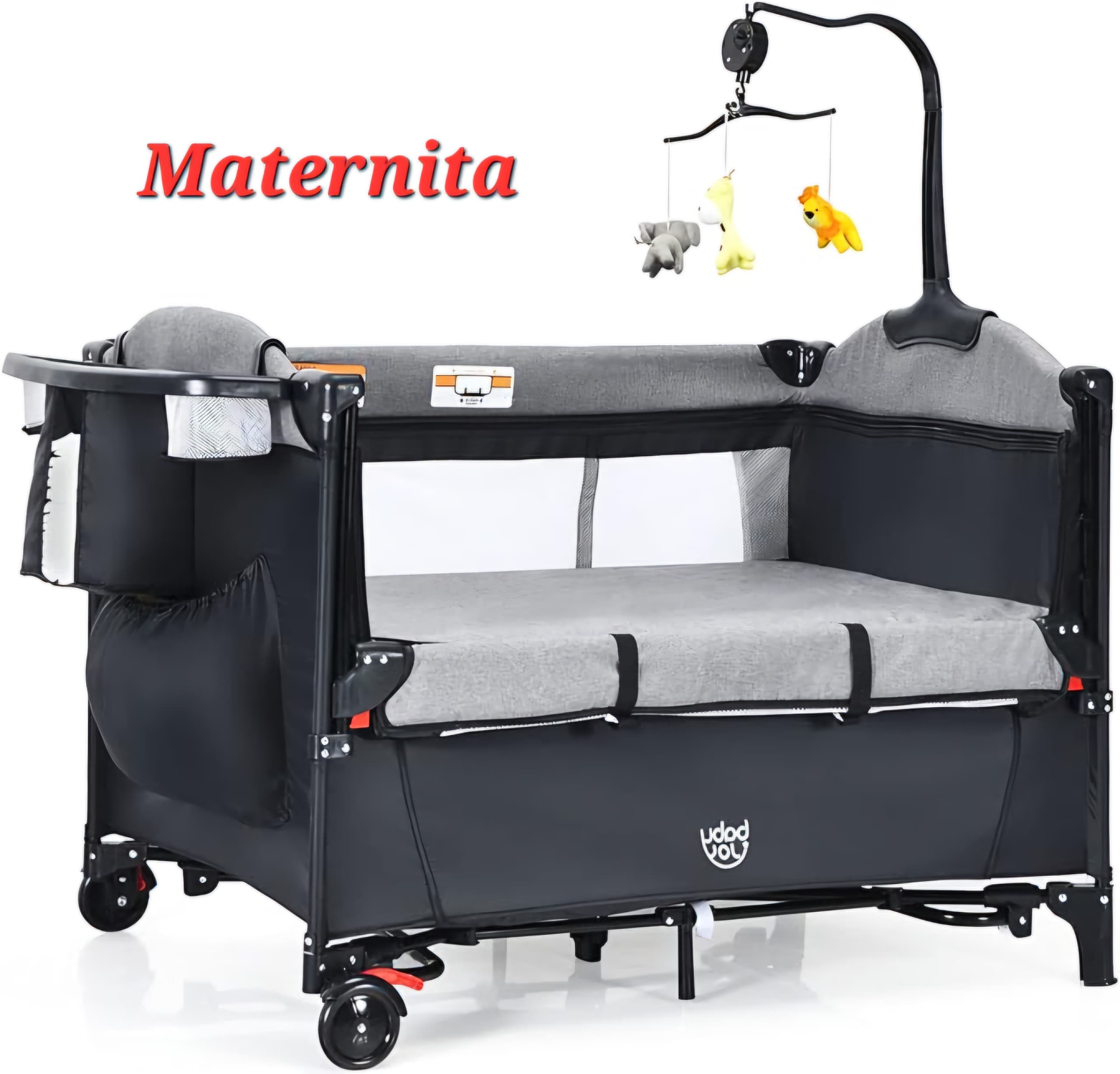 LIT PARAPLUIE PLIABLE ET PORTABLE AVEC TABLE A LANGER