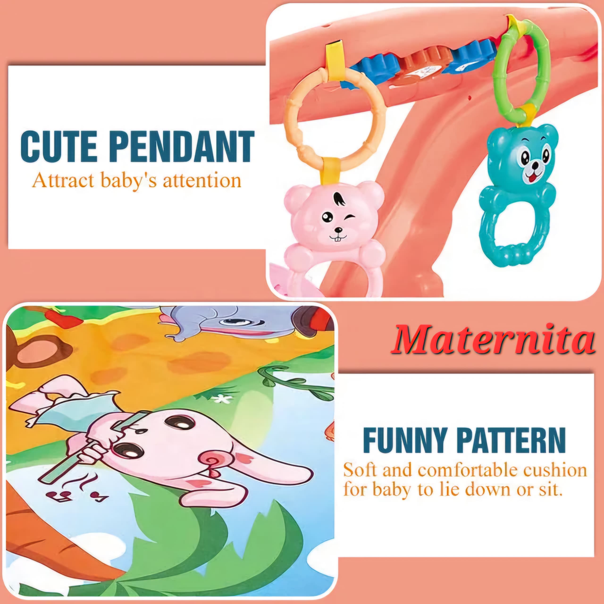 TAPIS D'EVEIL BEBE AVEC PIANO – Image 2