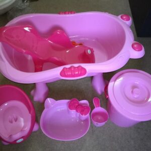 BAIGNOIRE COMPLETE 6PCS ROSE