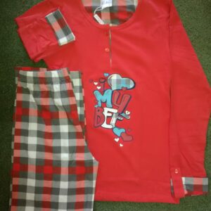 PYJAMA 2PCS PANTALON MAMAN CARREAUX
