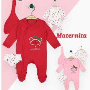 GRENOUILLERE COTON LOT 2PCS AVEC BONNET ET BAVOIR