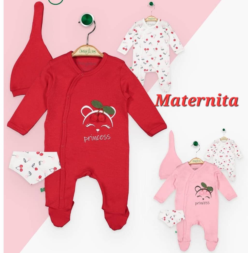 GRENOUILLERE COTON LOT 2PCS AVEC BONNET ET BAVOIR