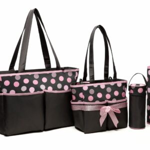 SAC A LANGER 5PCS A POIS ROSE