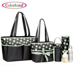 SAC A LANGER 5PCS VERT A POIS