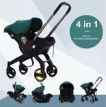 Poussette -Siege auto bébé 4 en 1 multifonction – Confort, sécurité et praticité dès la naissance