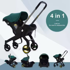 Poussette -Siege auto bébé 4 en 1 multifonction – Confort, sécurité et praticité dès la naissance