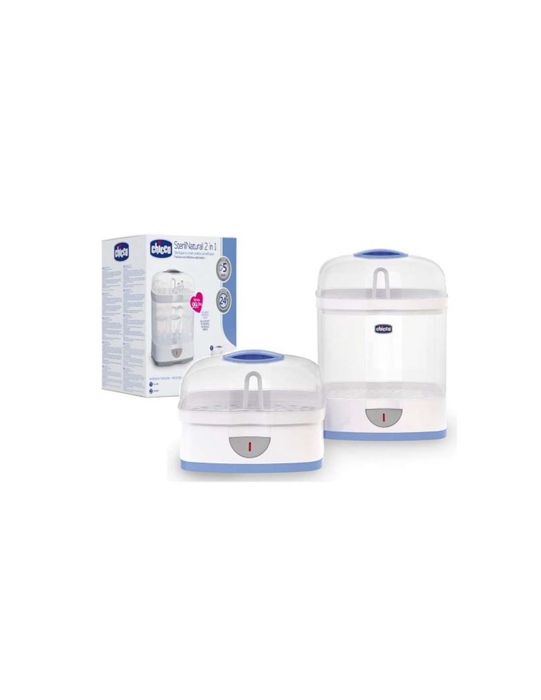 Stérilisateur vapeur Chicco 2 en 1 – Stérilisation rapide et efficace des biberons – Image 2