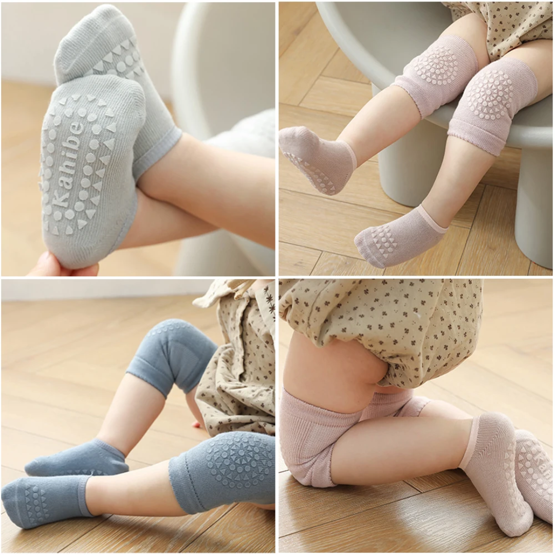 Casque de protection bébé anti-chute avec genouillères et chaussettes anti-Derapantes – Sécurité et confort pour les premiers pas – Image 12