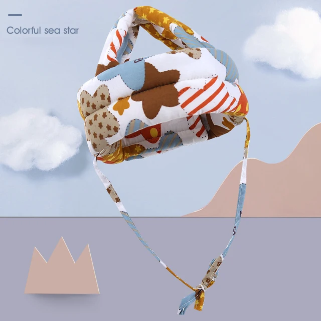 Casque de protection bébé anti-chute avec genouillères et chaussettes anti-Derapantes – Sécurité et confort pour les premiers pas – Image 2