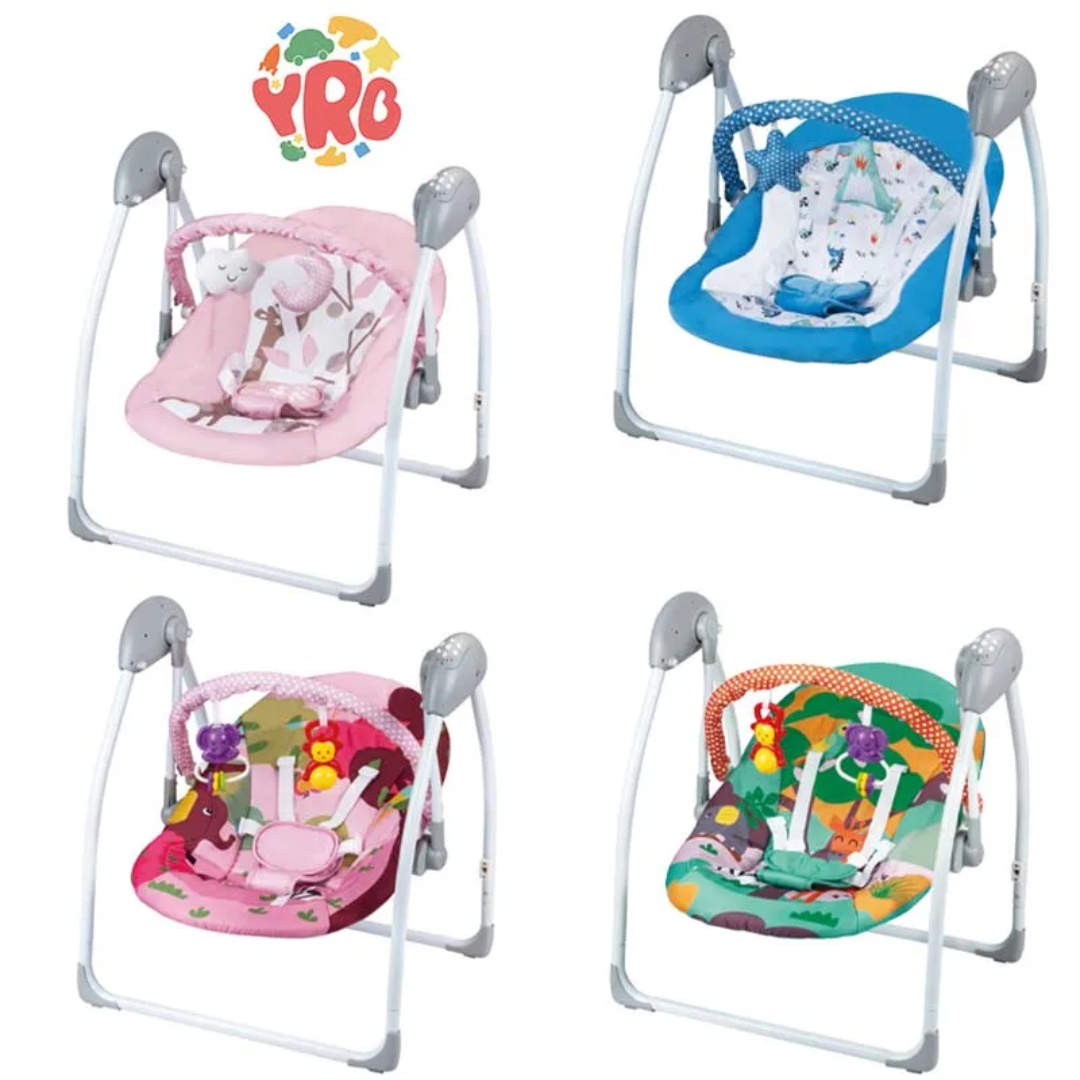 Balancelle électrique bébé pliable avec musique et jouets – Confort, sécurité et détente | Maternita