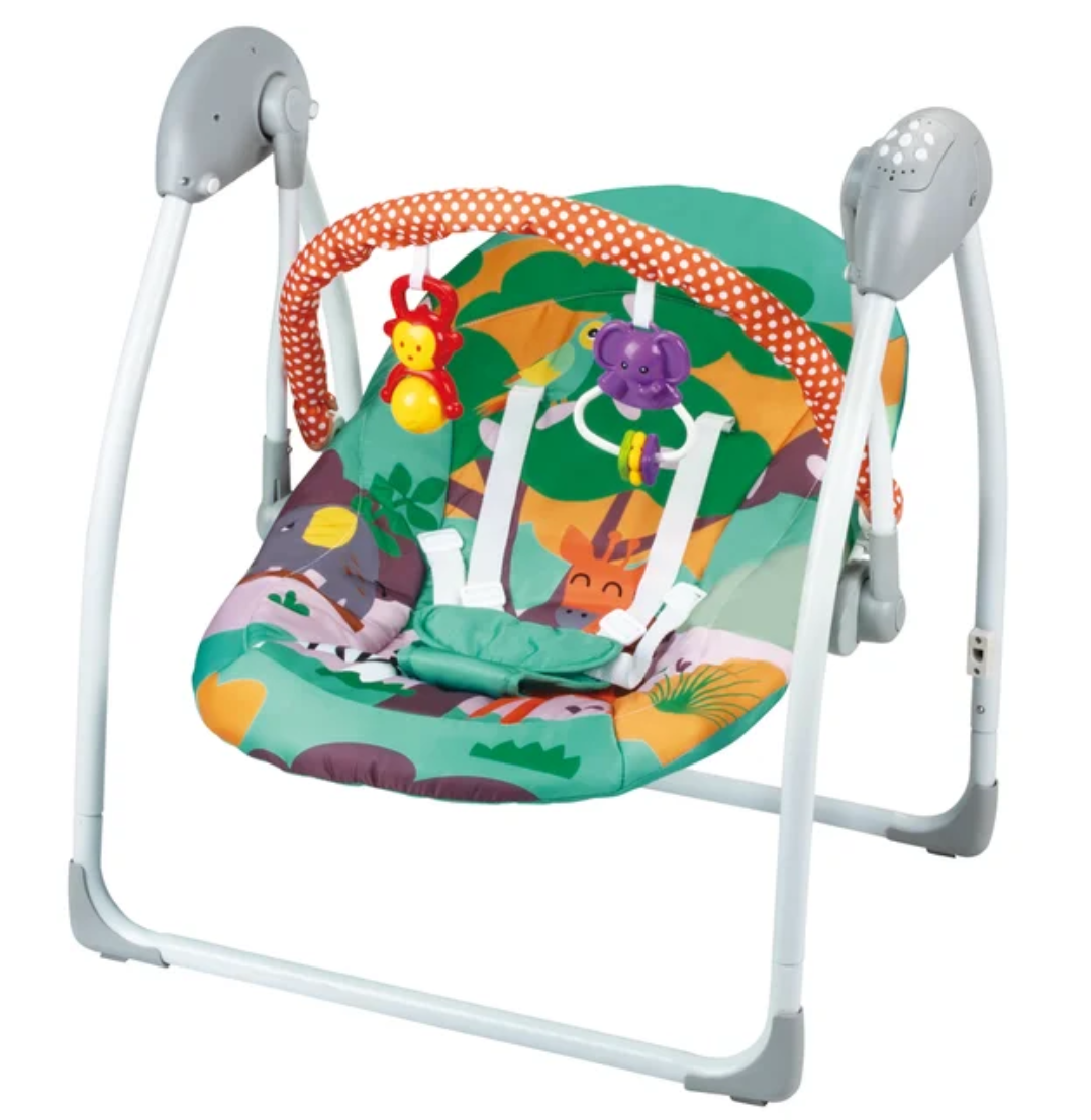 Balancelle électrique bébé pliable avec musique et jouets – Confort, sécurité et détente | Maternita – Image 10