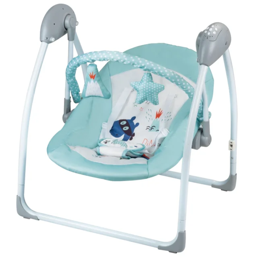Balancelle électrique bébé pliable avec musique et jouets – Confort, sécurité et détente | Maternita – Image 8