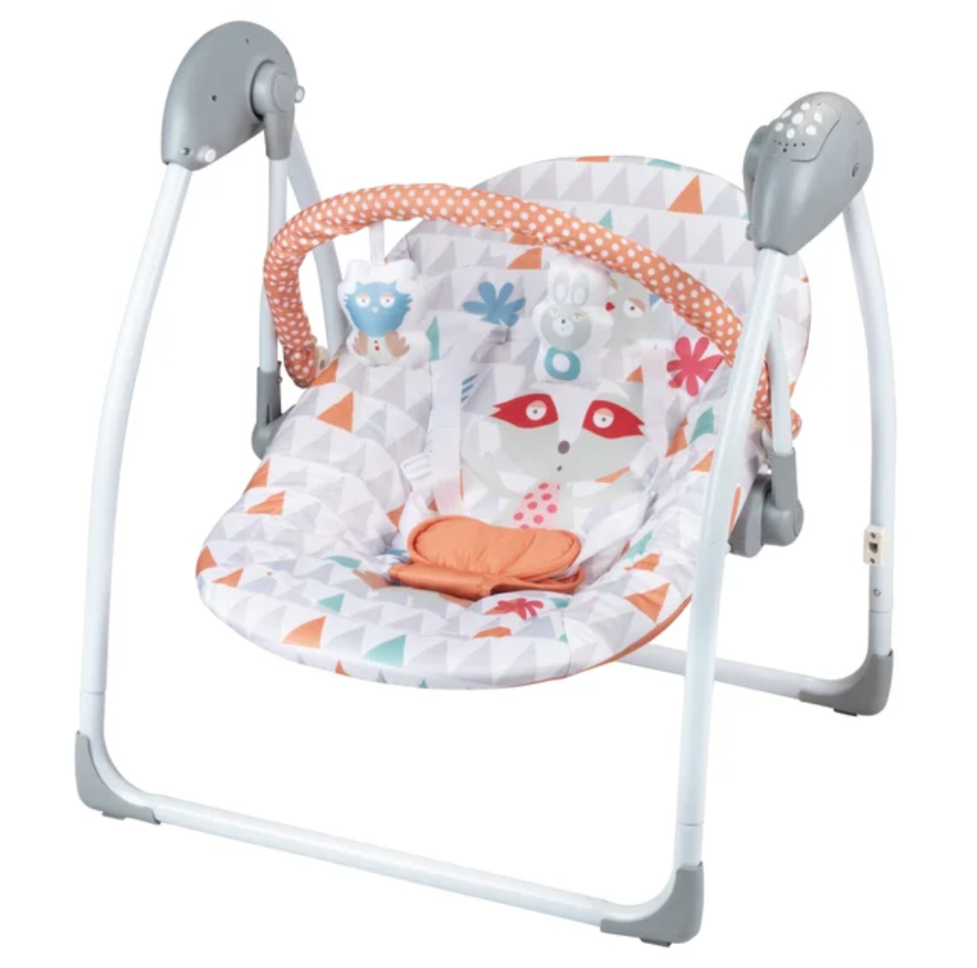 Balancelle électrique bébé pliable avec musique et jouets – Confort, sécurité et détente | Maternita – Image 2
