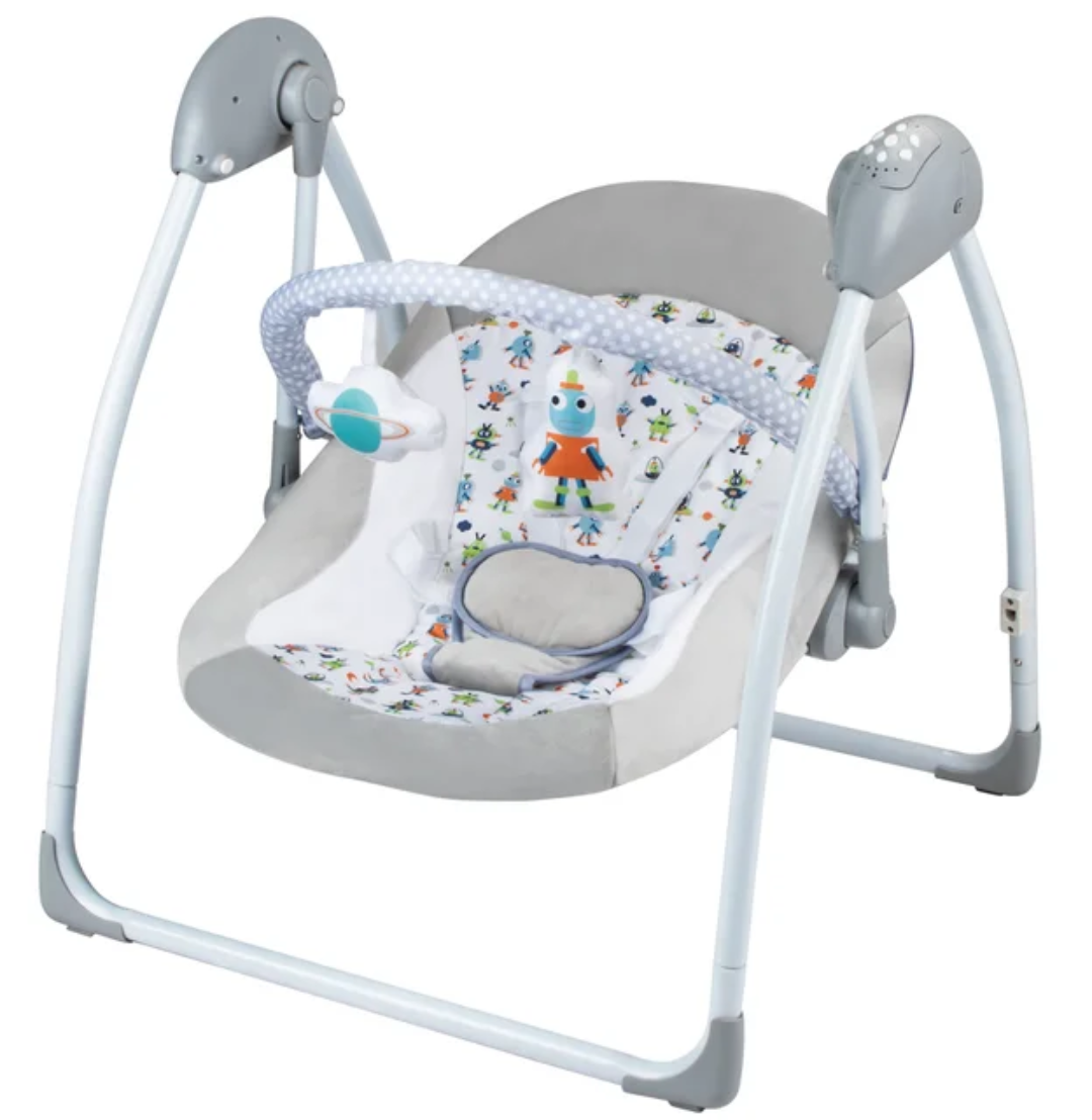 Balancelle électrique bébé pliable avec musique et jouets – Confort, sécurité et détente | Maternita – Image 5