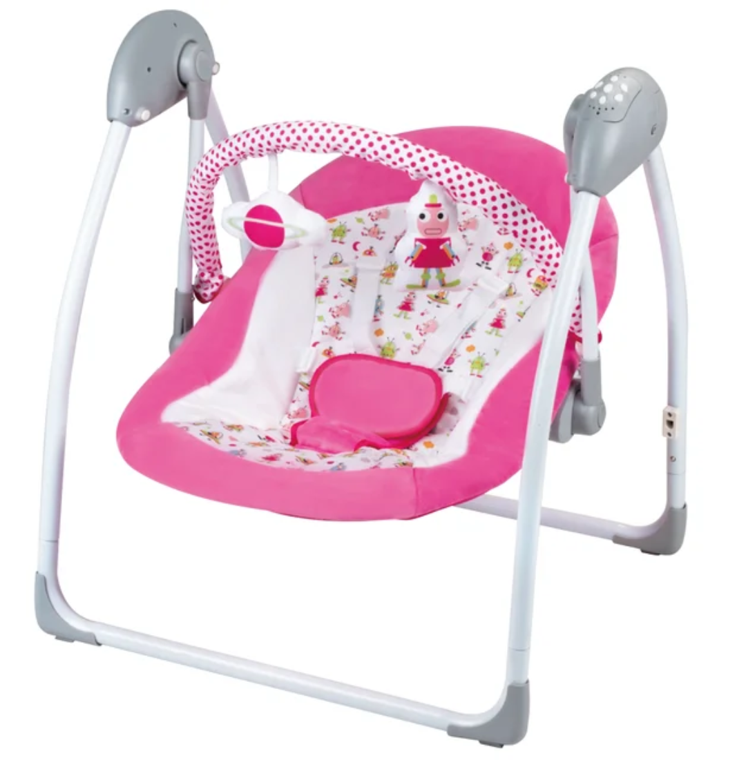 Balancelle électrique bébé pliable avec musique et jouets – Confort, sécurité et détente | Maternita – Image 9