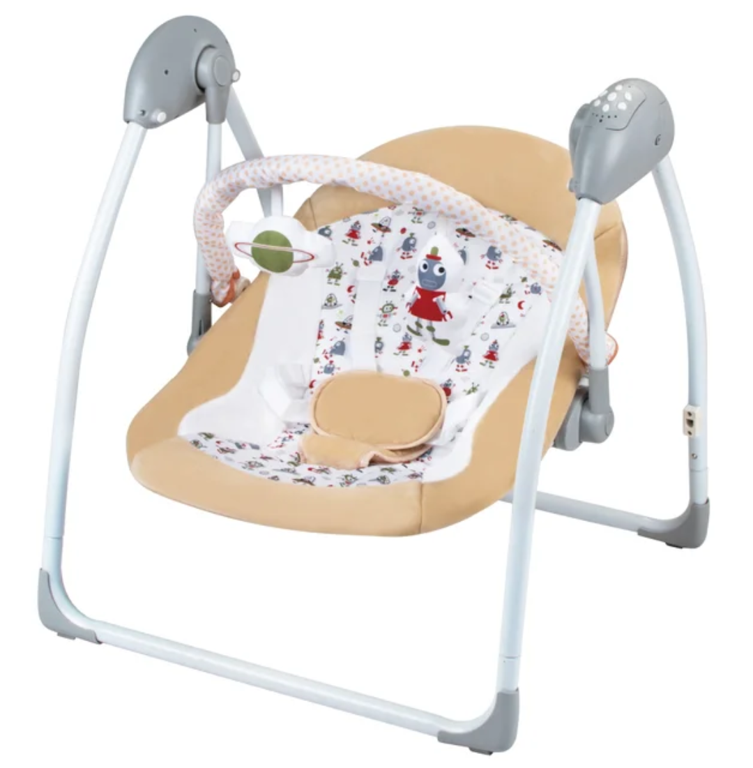 Balancelle électrique bébé pliable avec musique et jouets – Confort, sécurité et détente | Maternita – Image 11