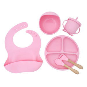 Coffret Repas Bébé en Silicone – Set Complet 6 Pièces | MATERNITA Dakar